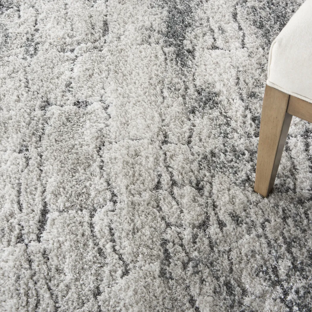 Shogzi Ivory/Charcoal 5'3 x 7'3 Rug - Thumbnail - Image 7