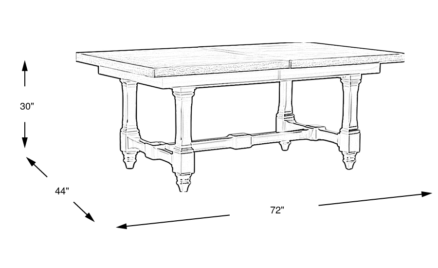 Dimension Image. Please refer to the Dimension Tab on this page for dimension details.