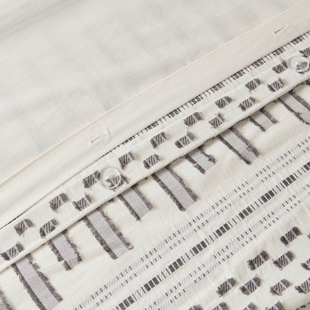 Shrader Ivory 3 Pc Full/Queen Duvet Set - Thumbnail - Image 5