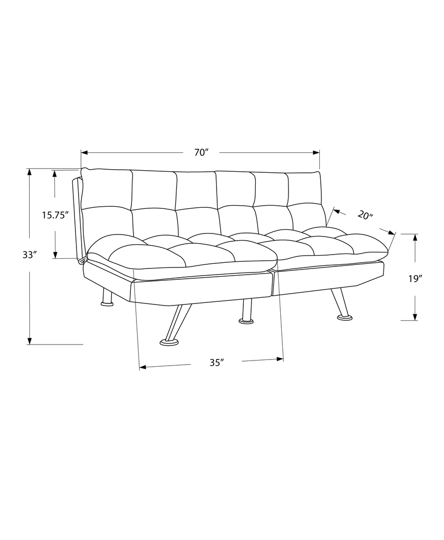 Shropshire Gray Futon - Thumbnail - Image 5