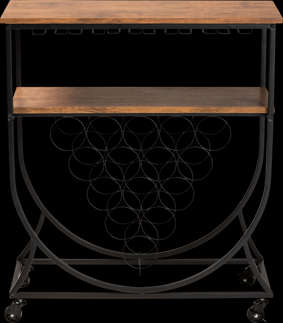 Shubel Walnut Bar Cart - Thumbnail - Image 2