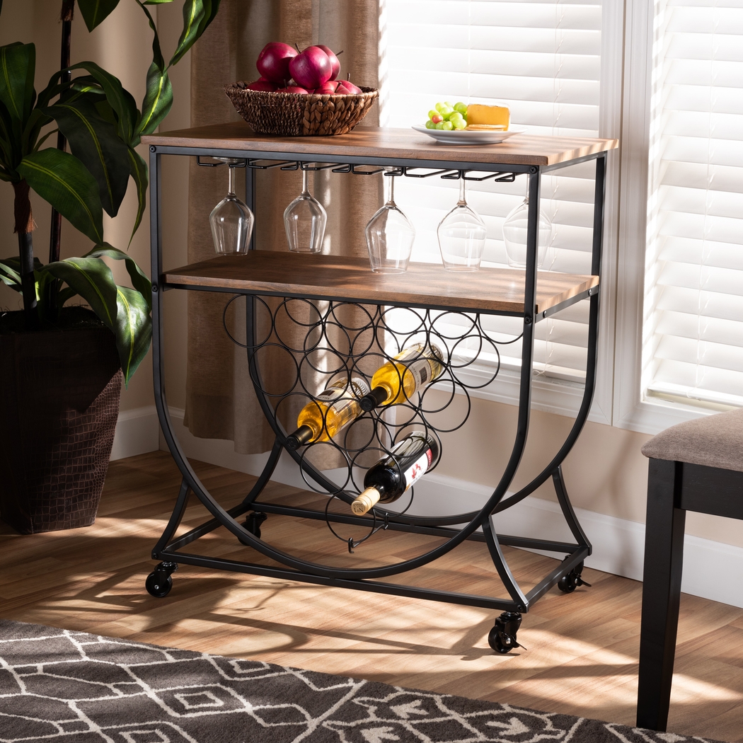 Shubel Walnut Bar Cart - Thumbnail - Image 7