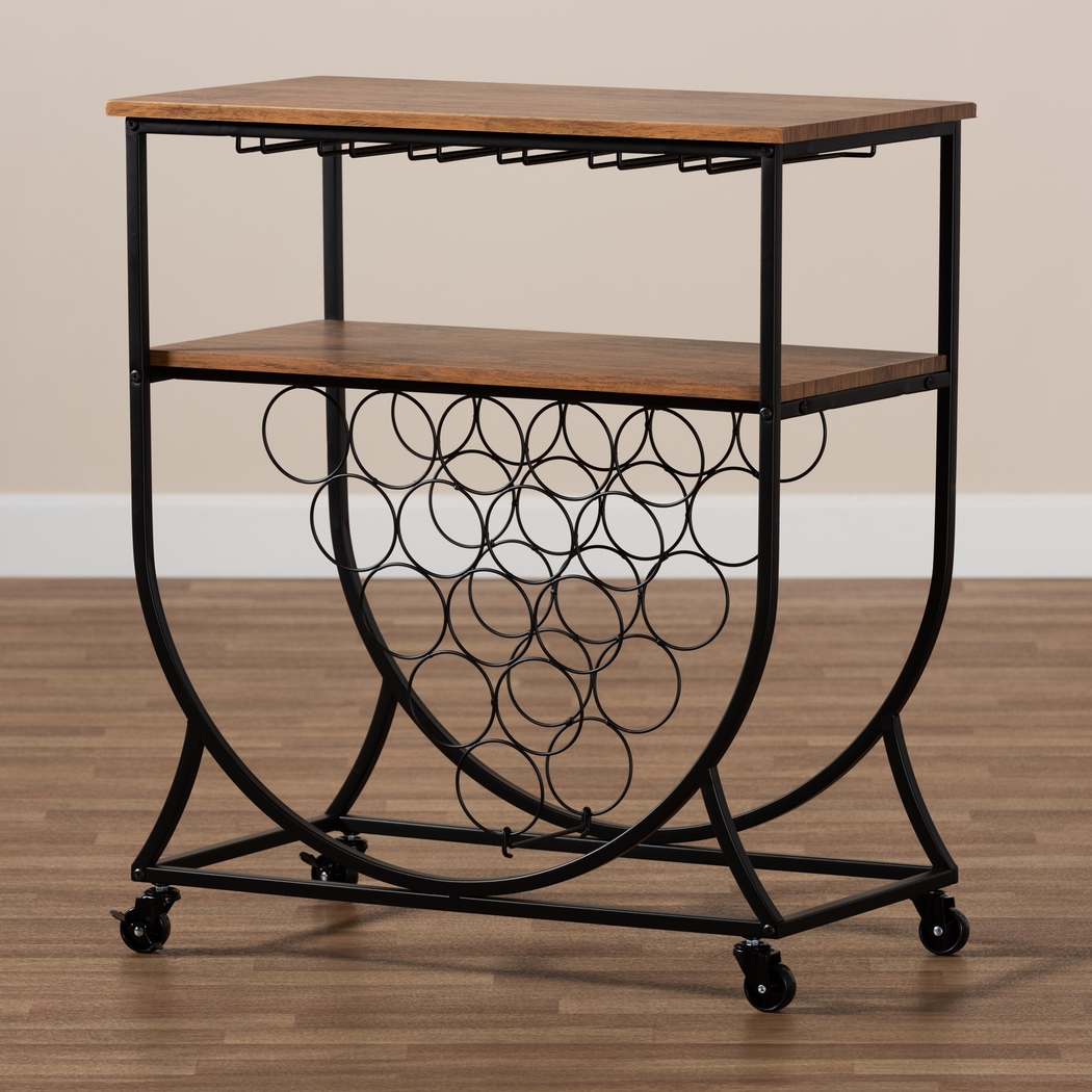 Shubel Walnut Bar Cart - Thumbnail - Image 8