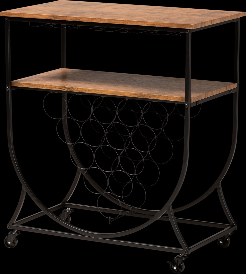 Shubel Walnut Bar Cart - Thumbnail - Image 1