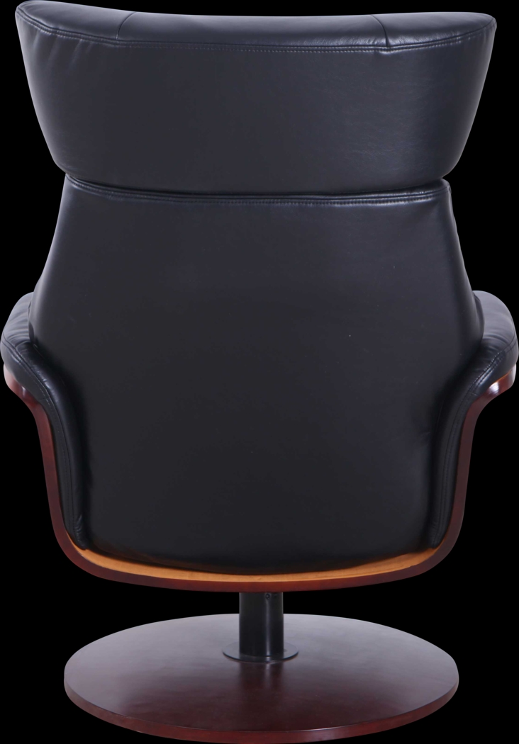 Shubrick Black Recliner and Ottoman - Thumbnail - Image 5