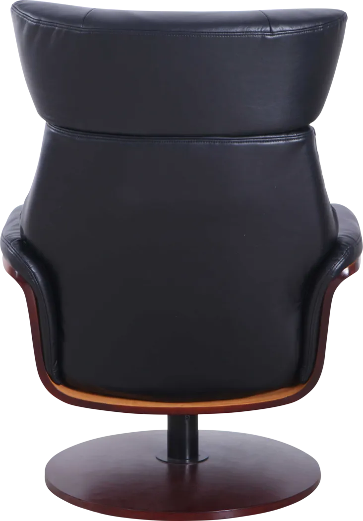 Shubrick Black Recliner and Ottoman - Thumbnail - Image 5