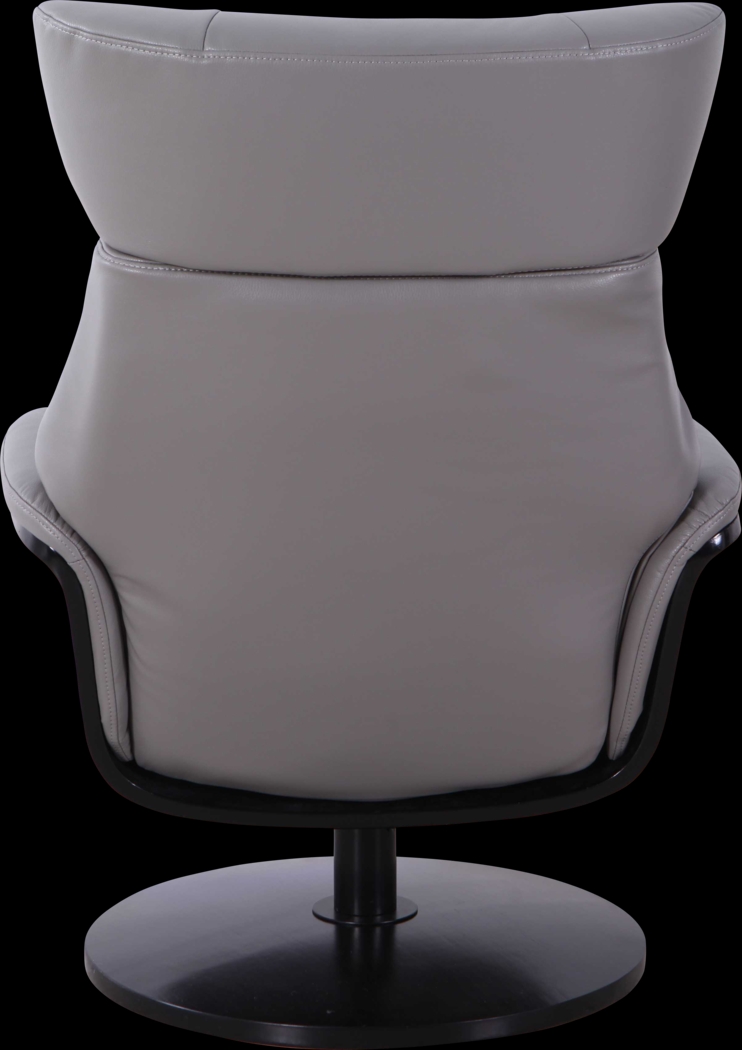 Shubrick Gray Recliner and Ottoman - Thumbnail - Image 4