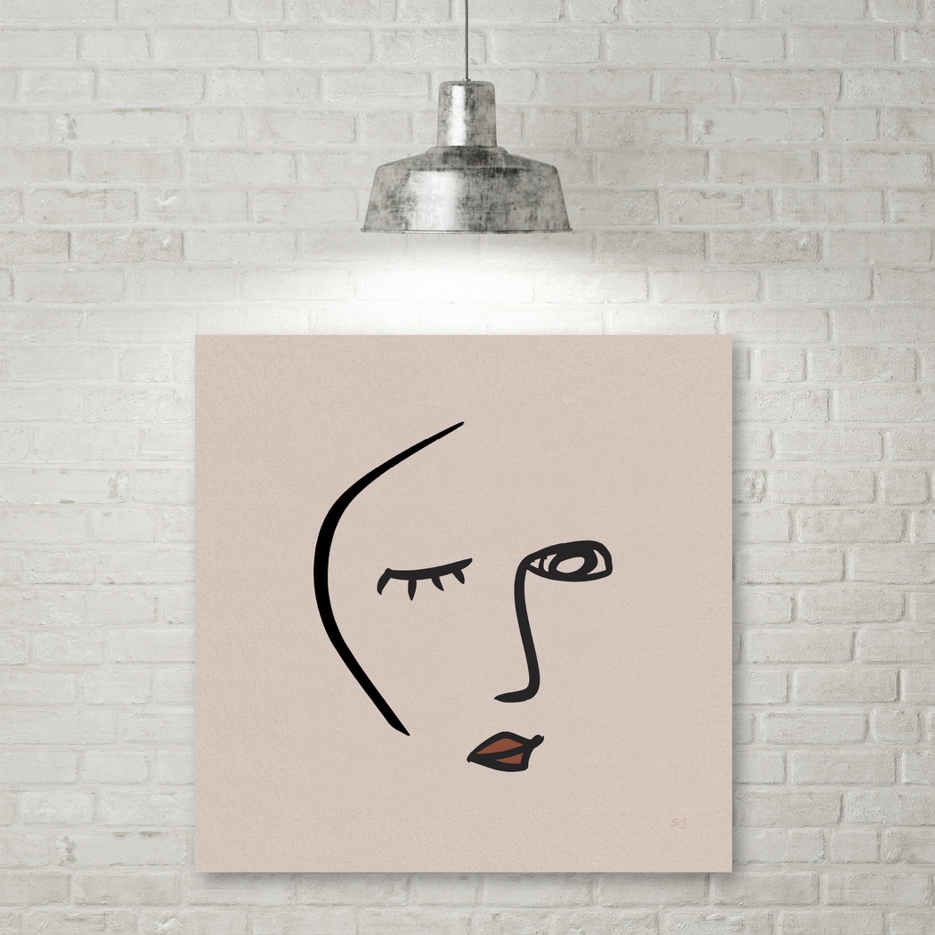 Shukara Pink Canvas Artwork - Thumbnail - Image 2