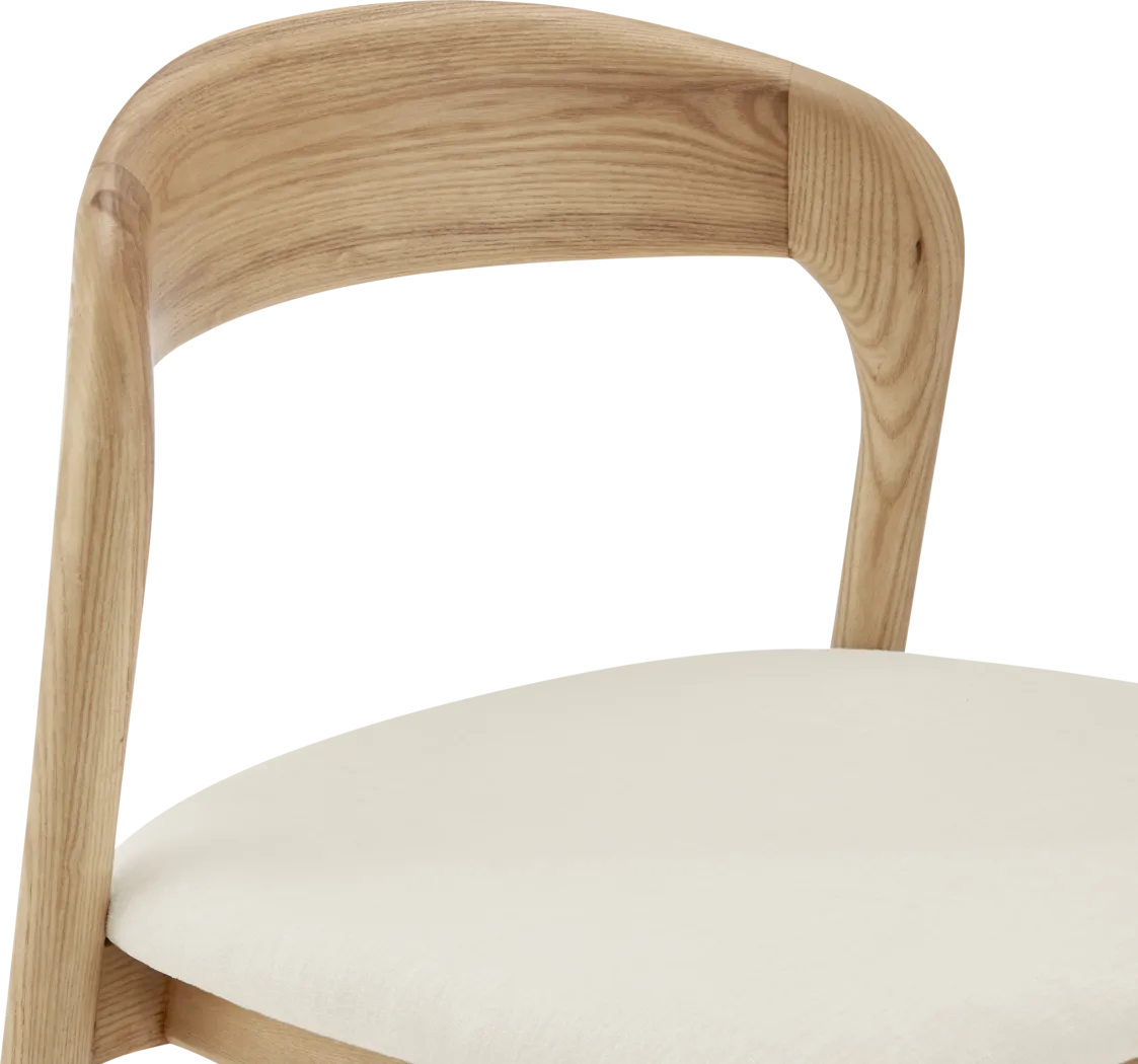Shumway II White and Natural Counter Height Stool - Thumbnail - Image 6
