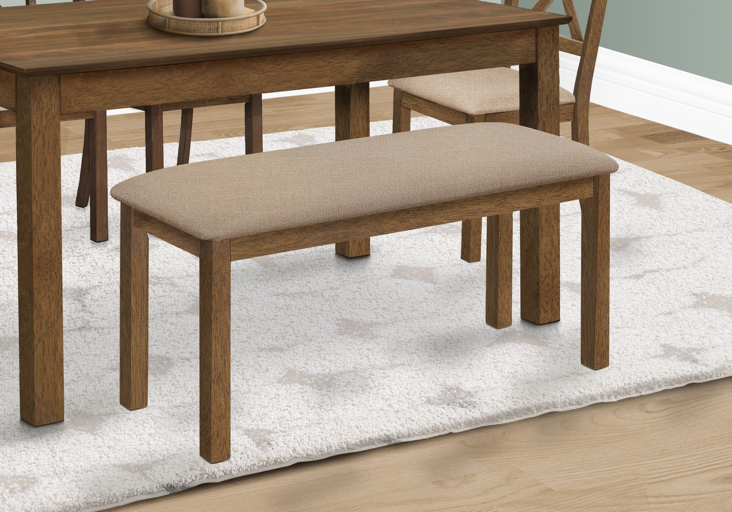 Shuptrine Beige Dining Bench - Thumbnail - Image 2