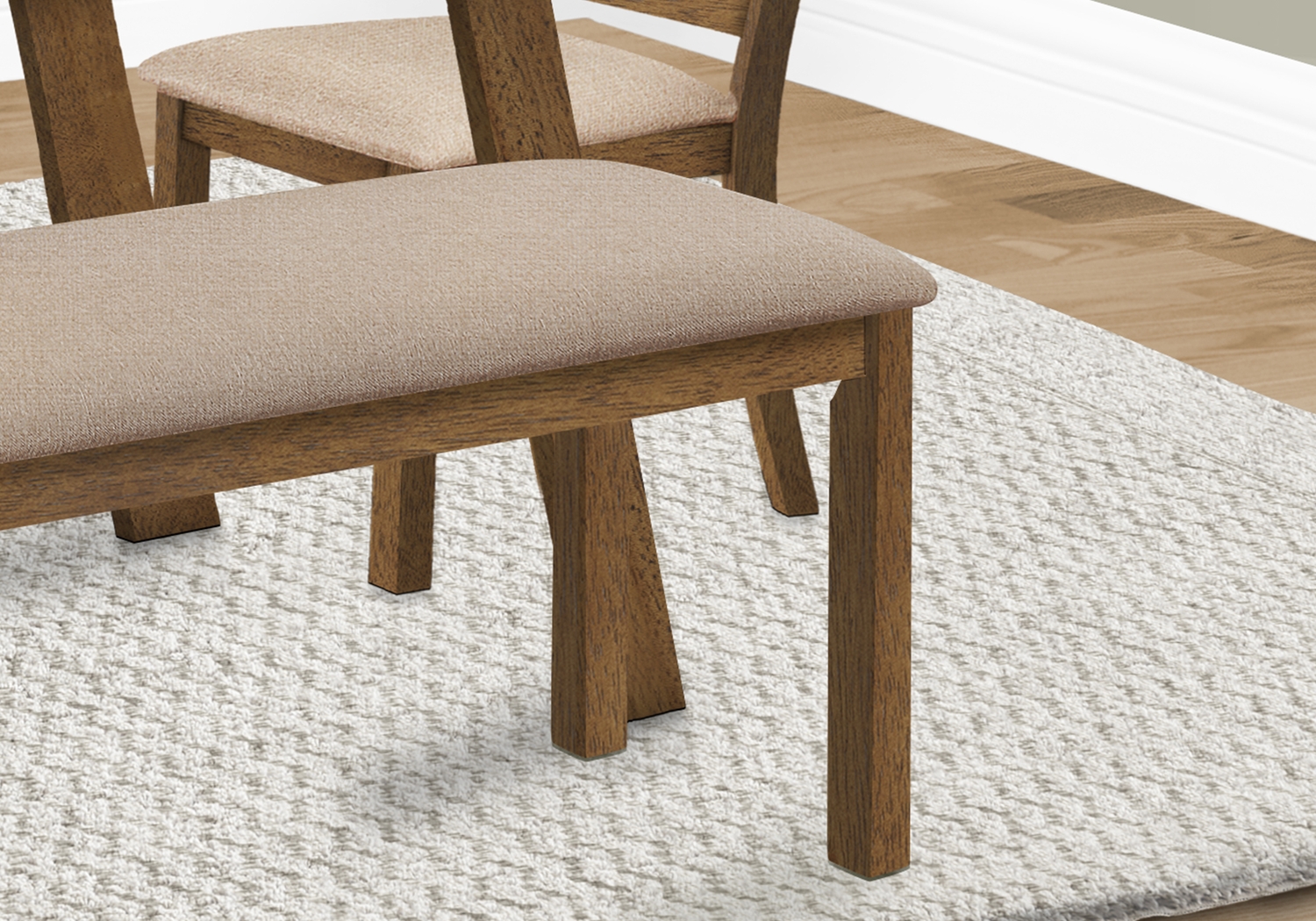 Shuptrine Beige Dining Bench - Thumbnail - Image 3