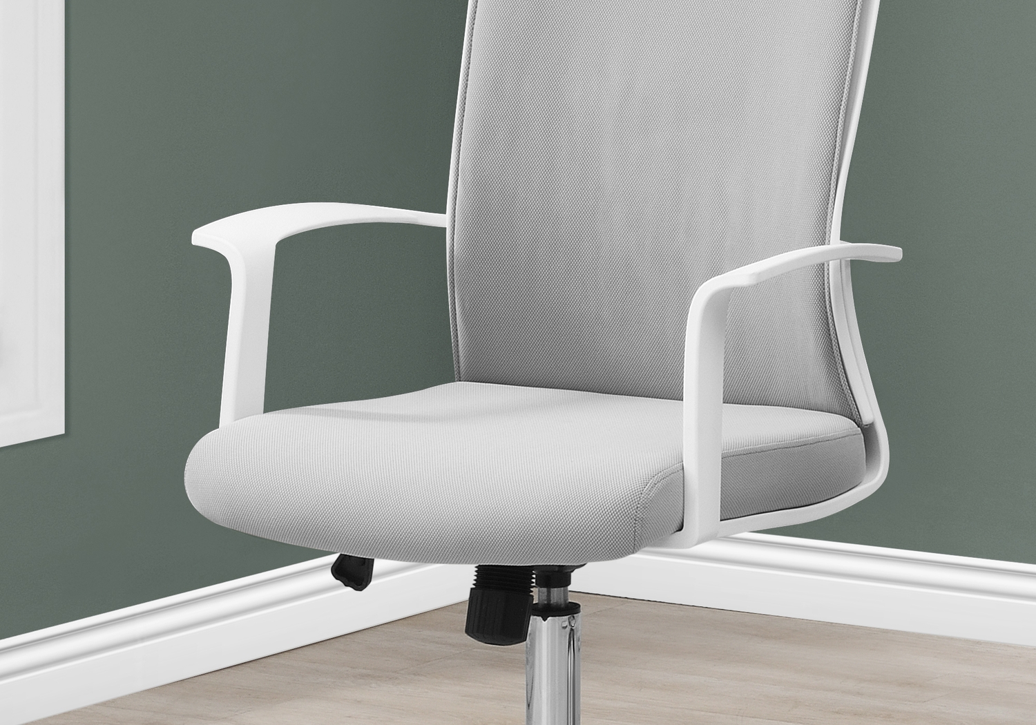 Shurburne White Office Chair - Thumbnail - Image 2
