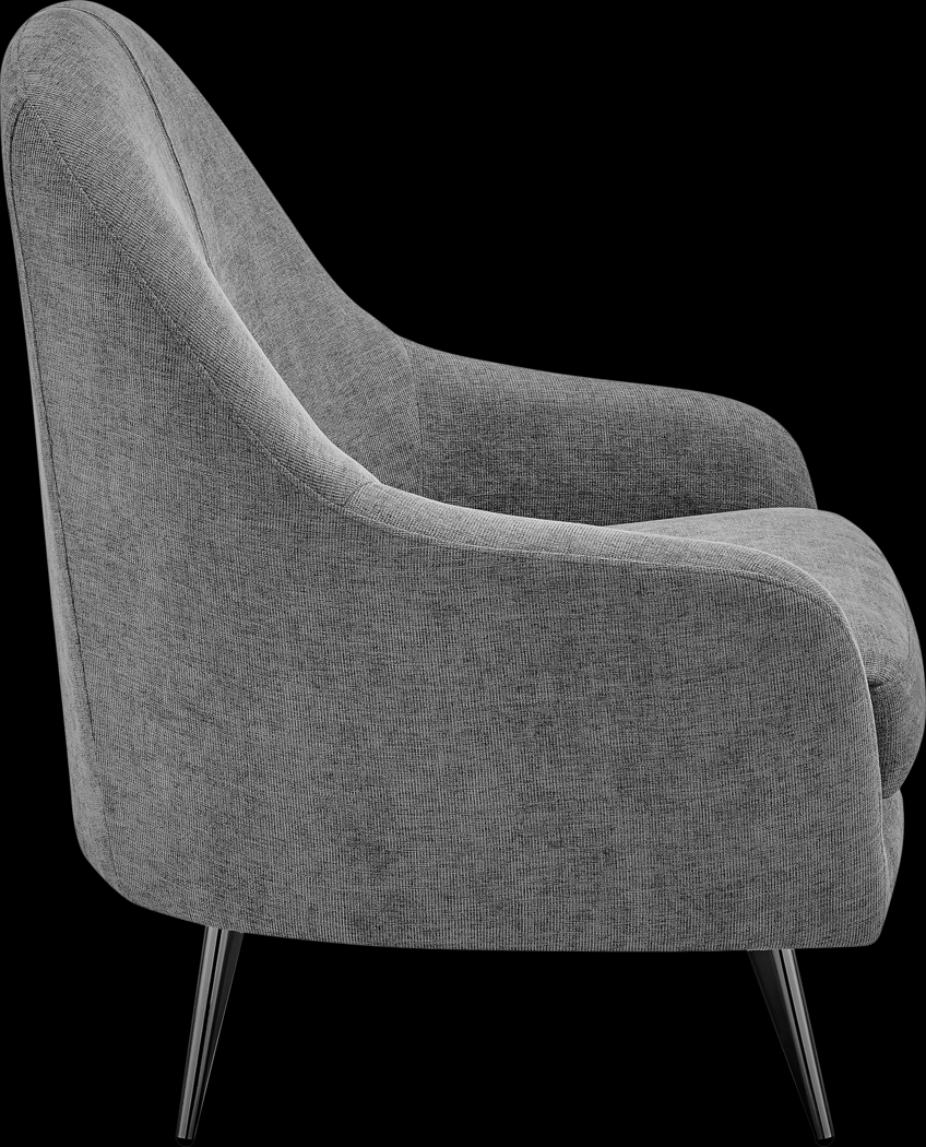 Shutesbury Dark Gray Accent Chair - Thumbnail - Image 4