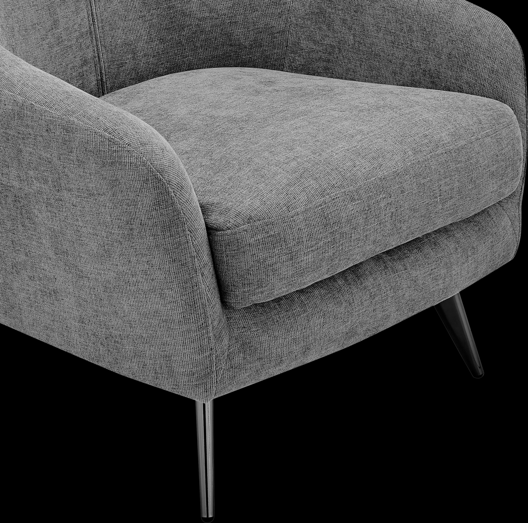 Shutesbury Dark Gray Accent Chair - Thumbnail - Image 8