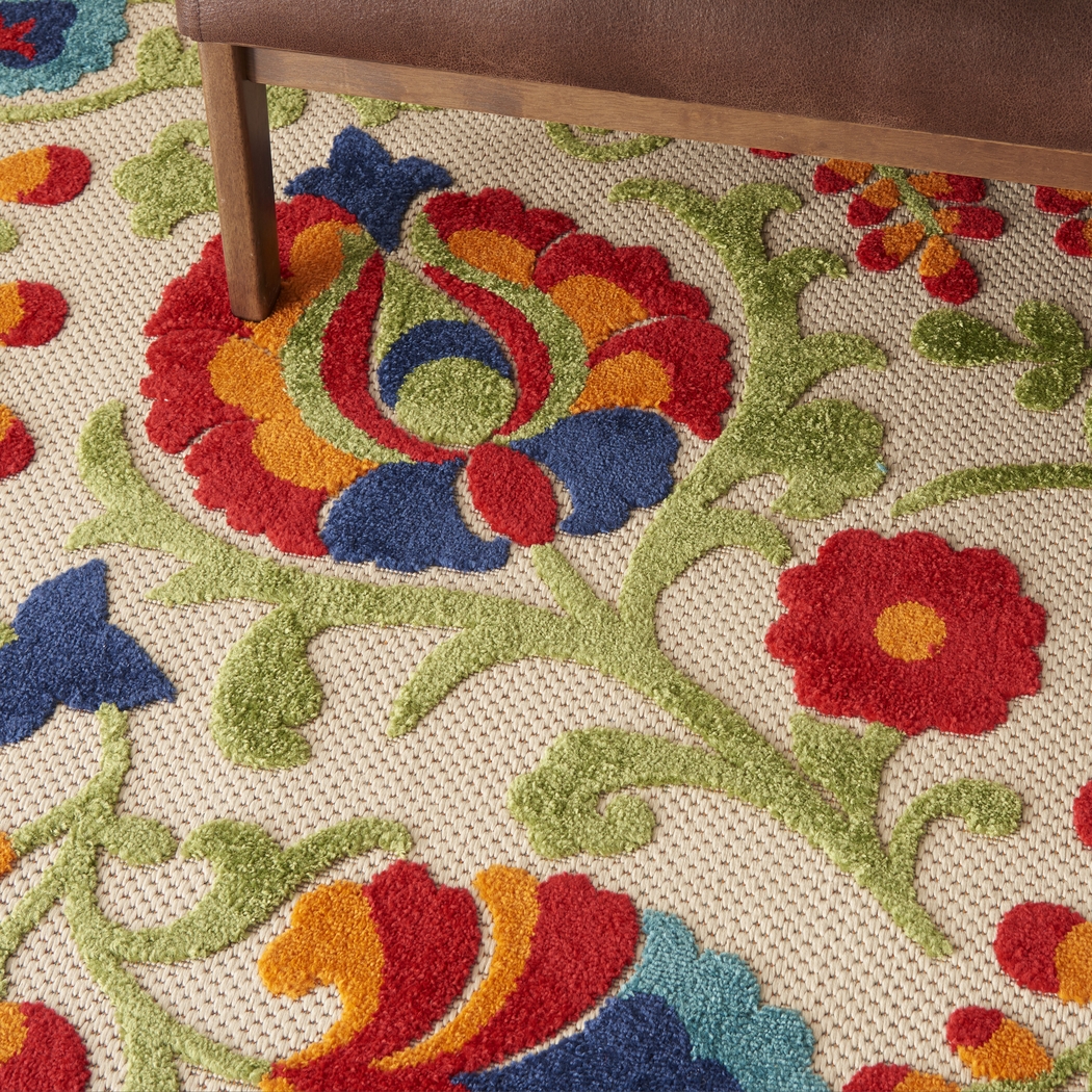 Shyann Multi 8' x 11' Indoor/Outdoor Rug - Thumbnail - Image 7