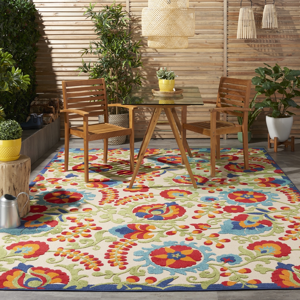 Shyann Multi 8' x 11' Indoor/Outdoor Rug - Thumbnail - Image 9