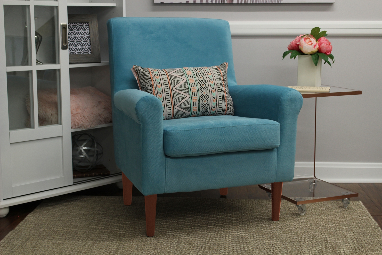Siamasa Light Blue Accent Chair - Thumbnail - Image 2