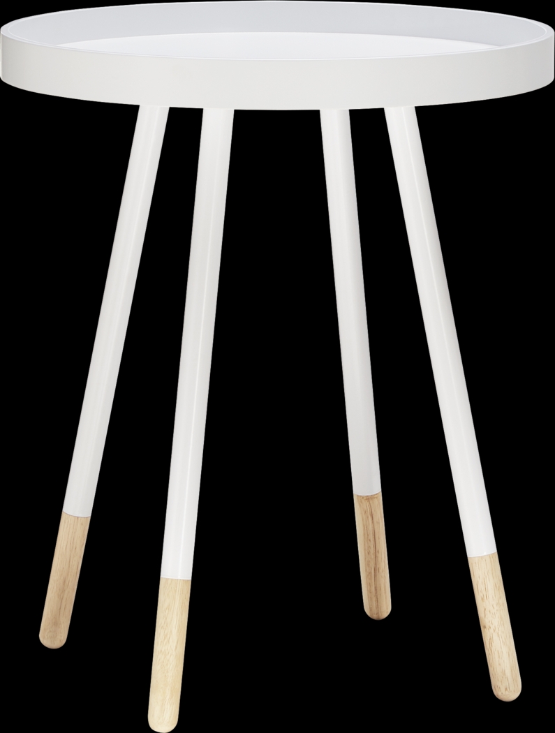 Sibley Lane White Accent Table - Thumbnail - Image 1