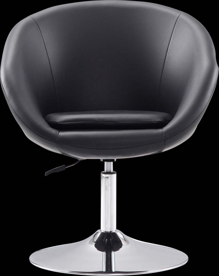 Sidener Black Accent Chair - Thumbnail - Image 3