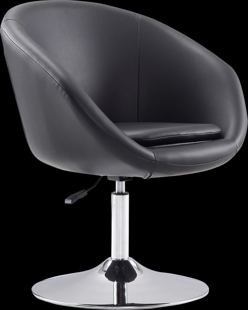 Sidener Black Accent Chair - Thumbnail - Image 1