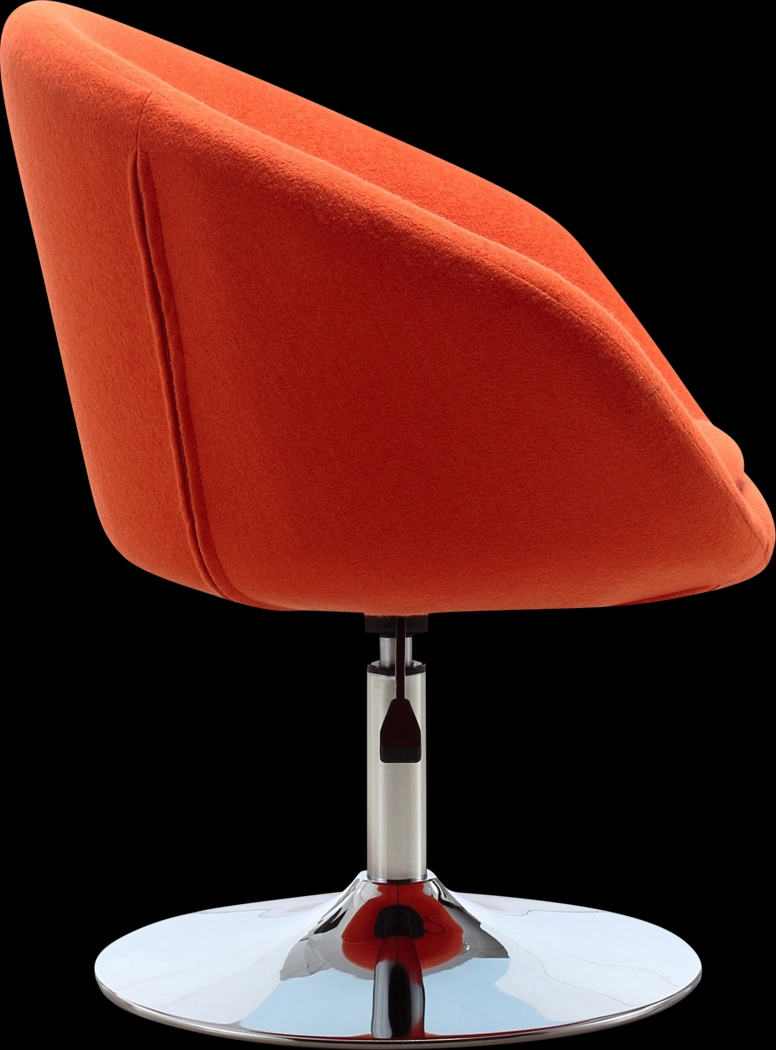 Sidener Orange Swivel Chair - Thumbnail - Image 3