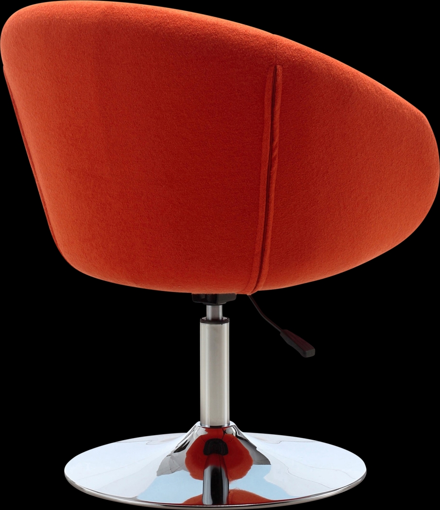 Sidener Orange Swivel Chair - Thumbnail - Image 4