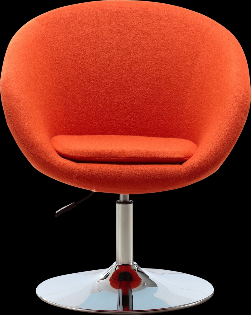 Sidener Orange Swivel Chair - Thumbnail - Image 1