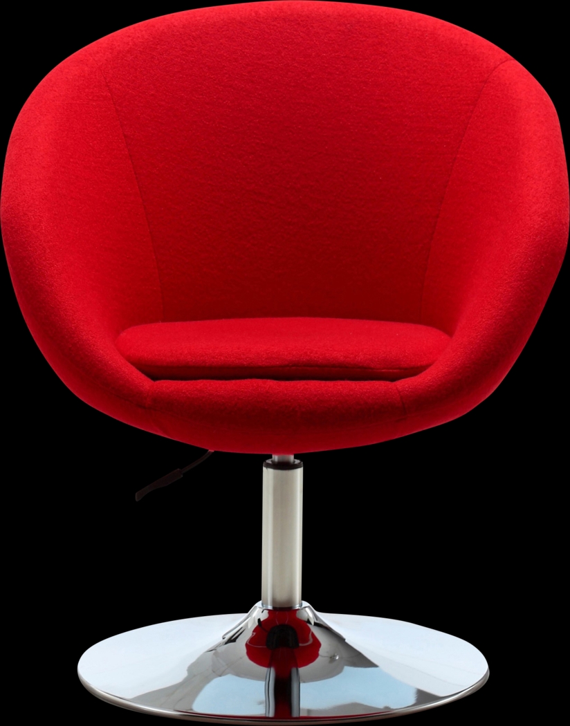 Sidener Red Accent Chair - Thumbnail - Image 3