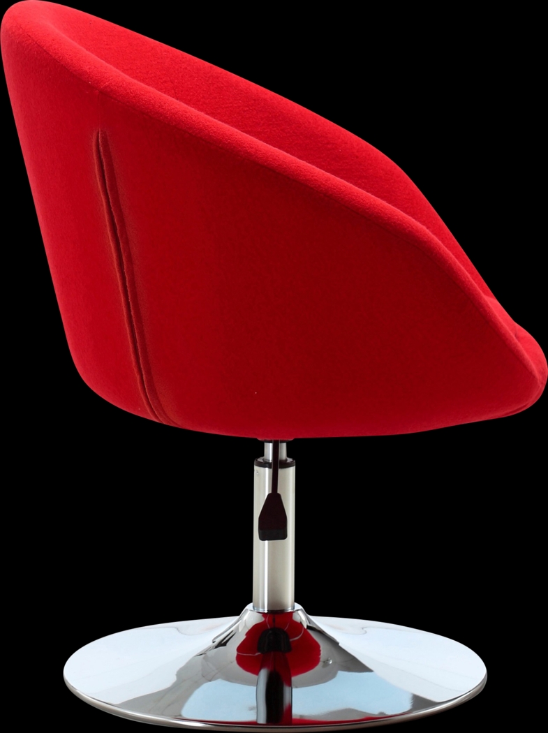 Sidener Red Accent Chair - Thumbnail - Image 4
