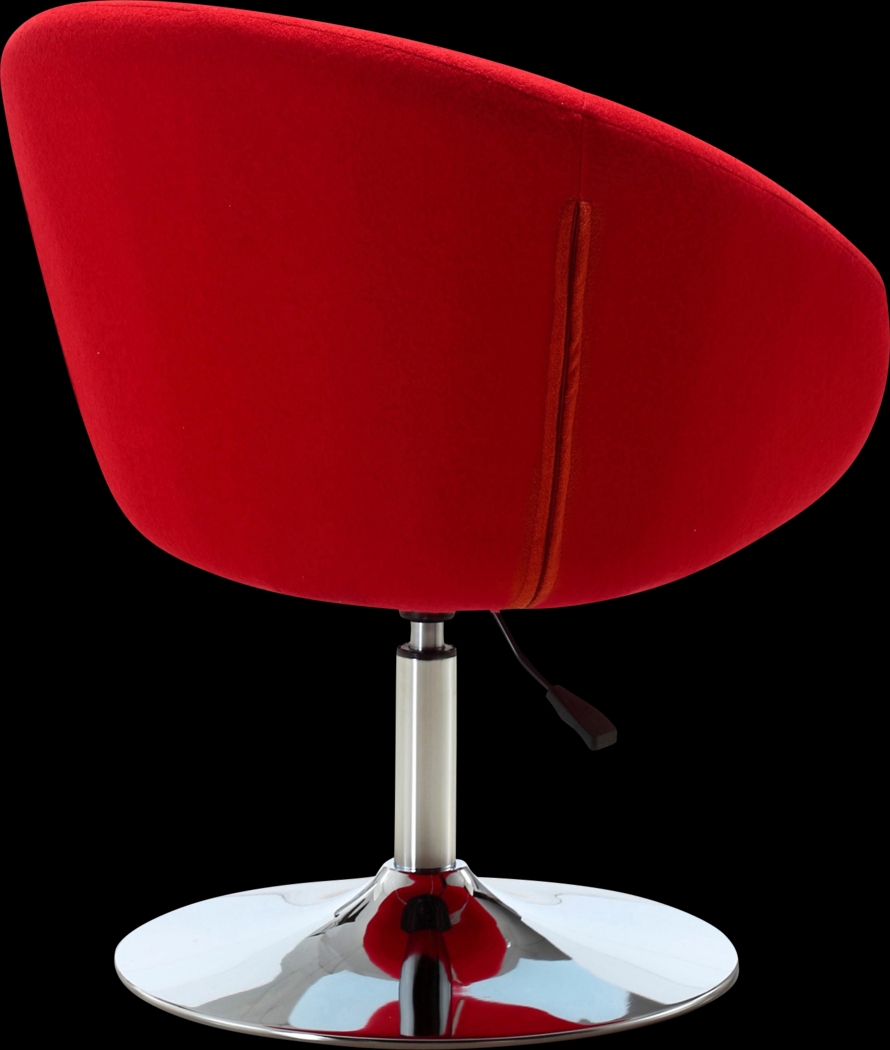 Sidener Red Accent Chair - Thumbnail - Image 5