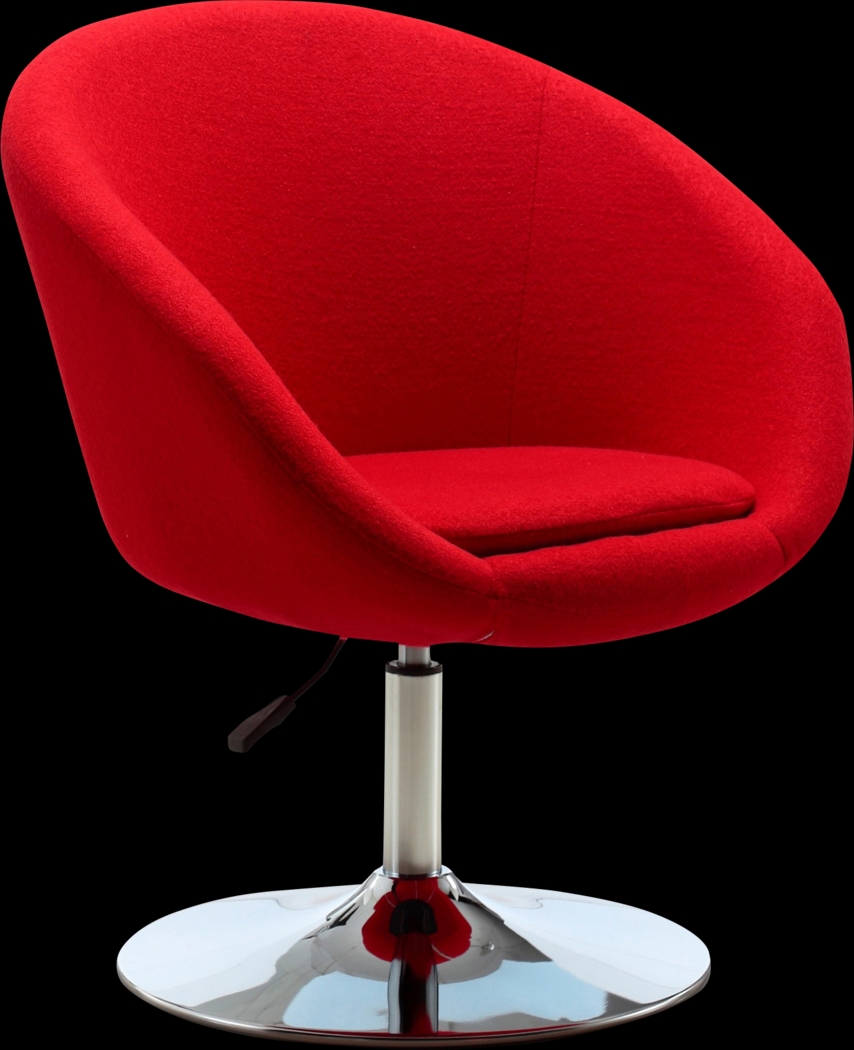 Sidener Red Accent Chair - Thumbnail - Image 1