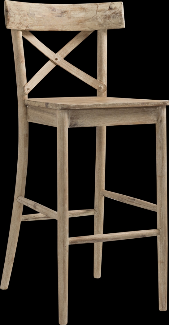 Siebald Natural Bar Stool - Thumbnail - Image 1