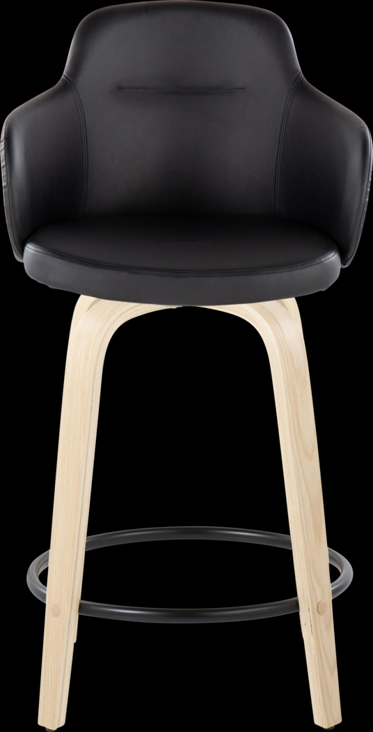 Siebarth II Black Counter Height Stool, Set of 2 - Thumbnail - Image 6