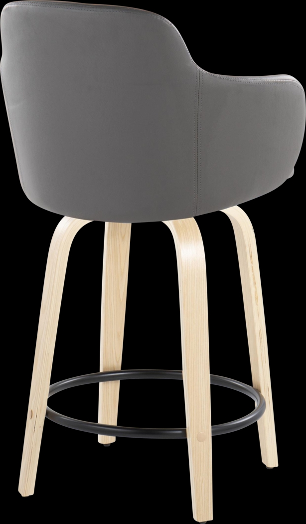 Siebarth II Gray Counter Height Stool, Set of 2 - Thumbnail - Image 4