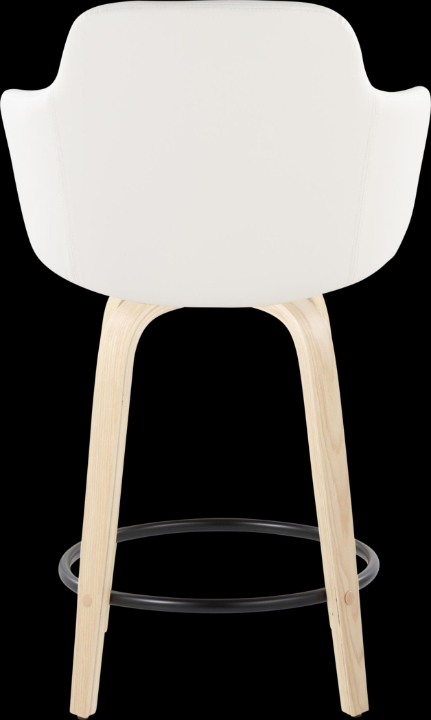 Siebarth II White Counter Height Stool, Set of 2 - Thumbnail - Image 5