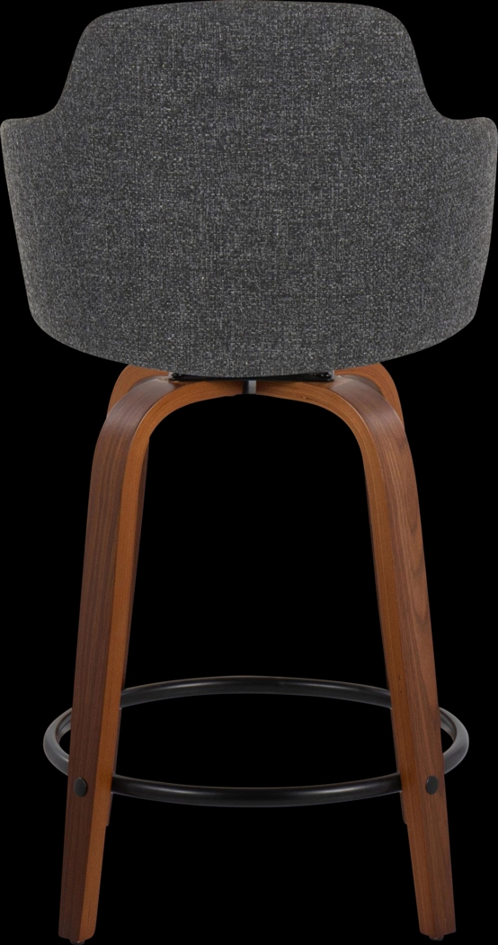 Siebarth III Dark Gray Counter Height Stool, Set of 2 - Thumbnail - Image 5