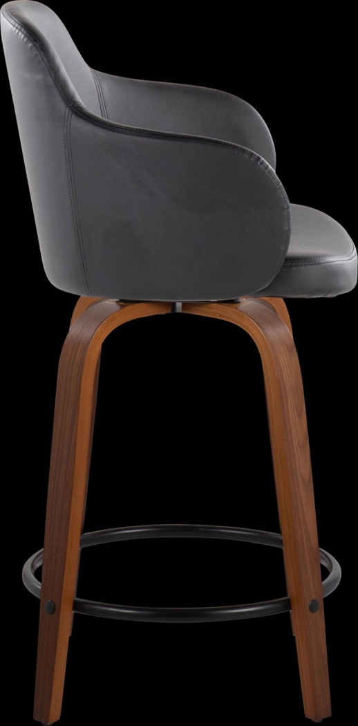 Siebarth IV Black Counter Height Stool, Set of 2 - Thumbnail - Image 3