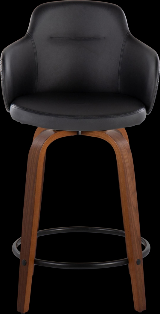 Siebarth IV Black Counter Height Stool, Set of 2 - Thumbnail - Image 4