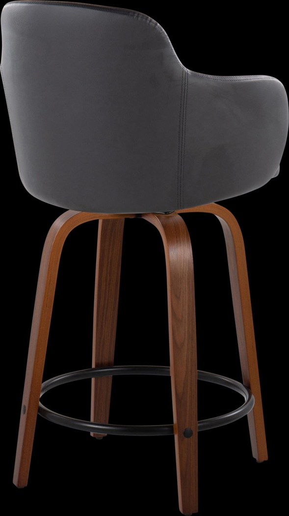 Siebarth IV Black Counter Height Stool, Set of 2 - Thumbnail - Image 5