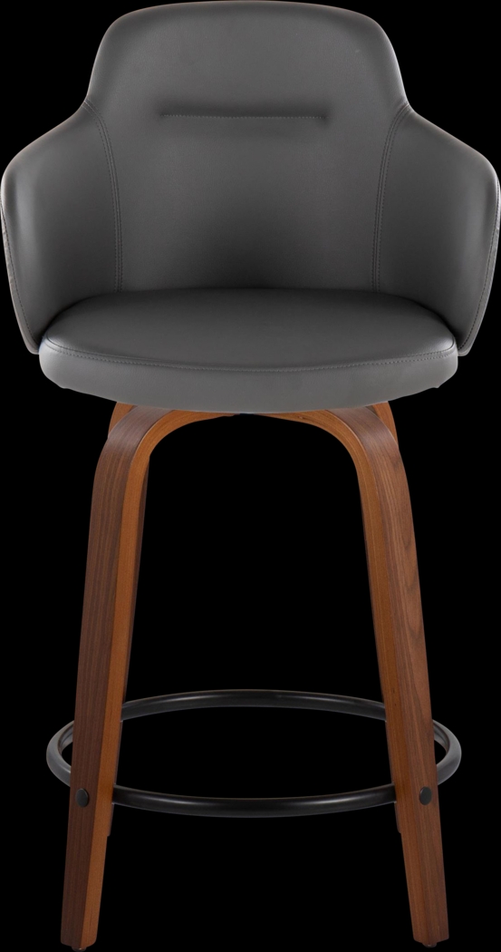 Siebarth IV Gray Counter Height Stool, Set of 2 - Thumbnail - Image 4