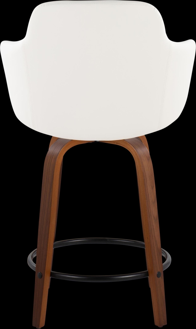 Siebarth IV White Counter Height Stool, Set of 2 - Thumbnail - Image 4