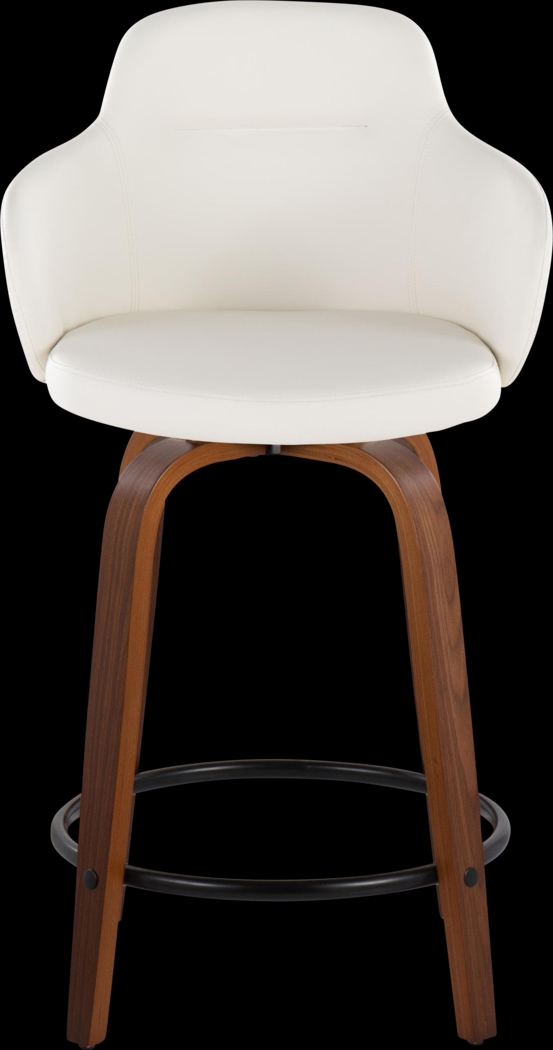 Siebarth IV White Counter Height Stool, Set of 2 - Thumbnail - Image 5