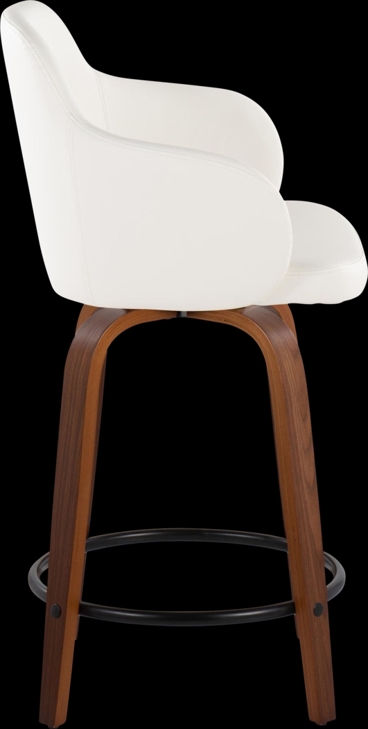 Siebarth IV White Counter Height Stool, Set of 2 - Thumbnail - Image 6