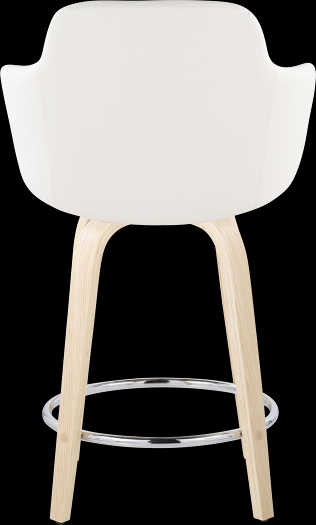 Siebarth IV White Counter Height Stool, Set of 2 - Thumbnail - Image 5