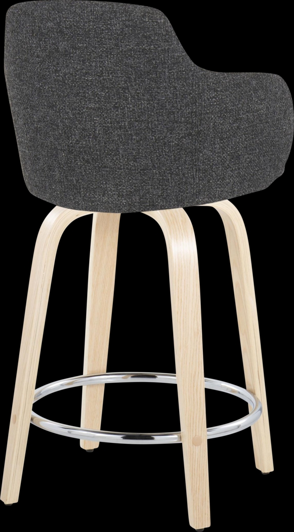 Siebarth V Dark Gray Counter Height Stool, Set of 2 - Thumbnail - Image 5