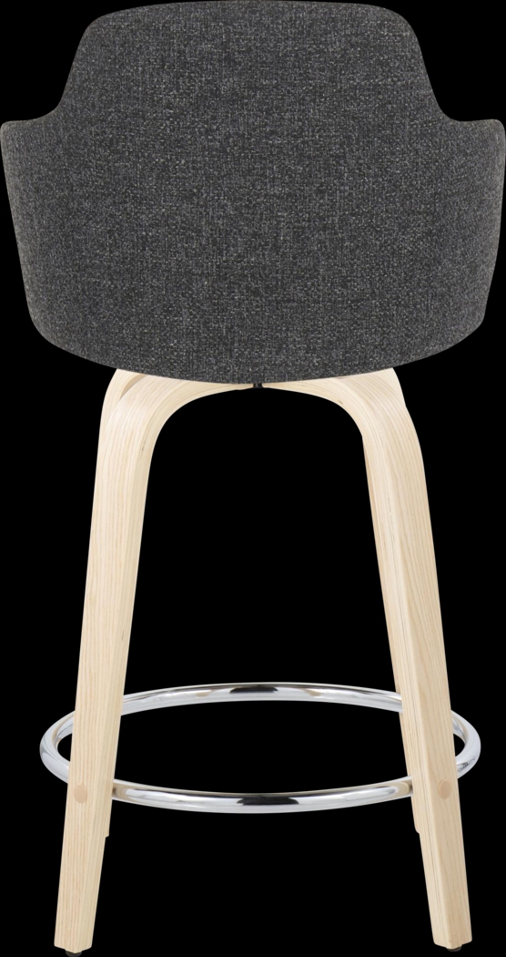 Siebarth V Dark Gray Counter Height Stool, Set of 2 - Thumbnail - Image 6