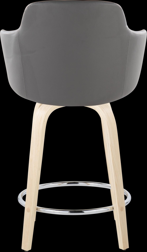 Siebarth VI Gray Counter Height Stool, Set of 2 - Thumbnail - Image 5