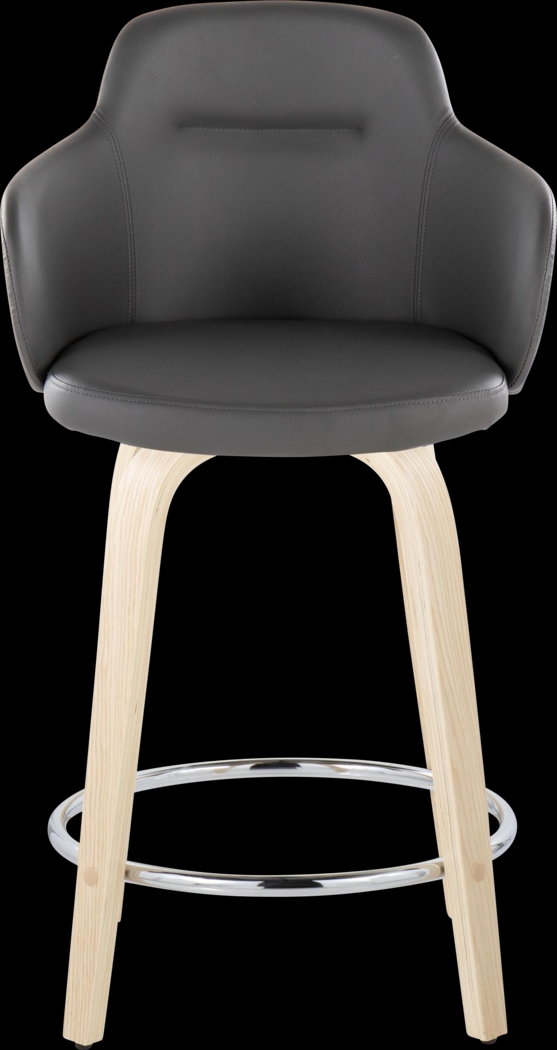 Siebarth VI Gray Counter Height Stool, Set of 2 - Thumbnail - Image 6