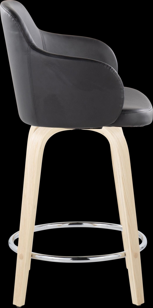 Siebarth VI Light Gray Counter Height Stool, Set of 2 - Thumbnail - Image 3