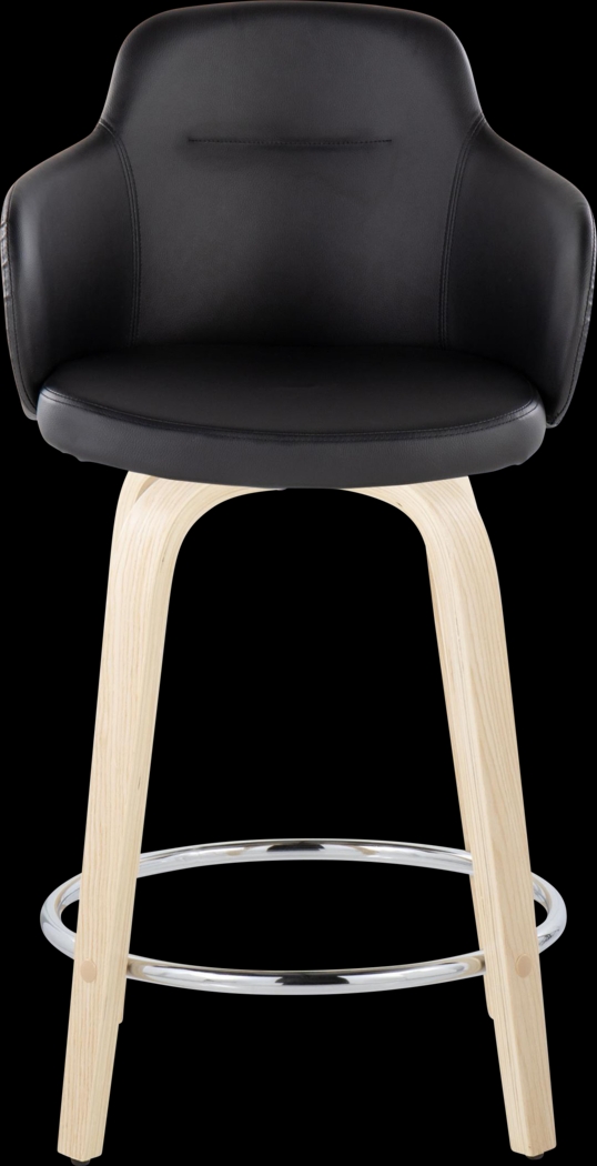 Siebarth VI Light Gray Counter Height Stool, Set of 2 - Thumbnail - Image 4